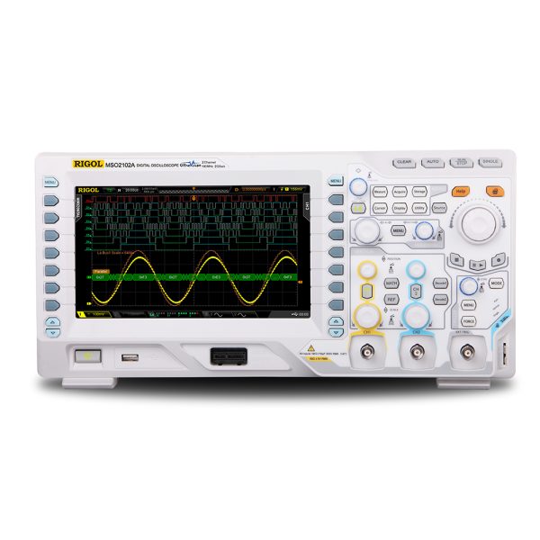 Rigol MSO2102A-S - Осциллограф 100 МГц, 2 канала + 16 цифровых с генератором 25 МГц