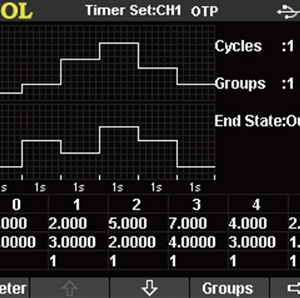 Стандартный таймер в Rigol DP800