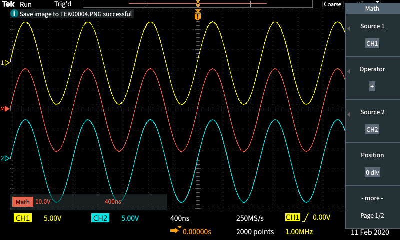 Особенности осциллографов Tektronix TBS1000C