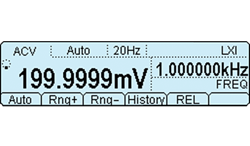 Двойной дисплей в мультиметре Rigol DM3068