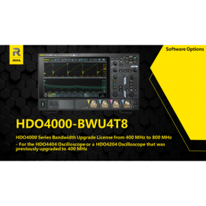 Rigol HDO4000-BWU4T8 - Расширение полосы пропускания с 400 до 800 МГц