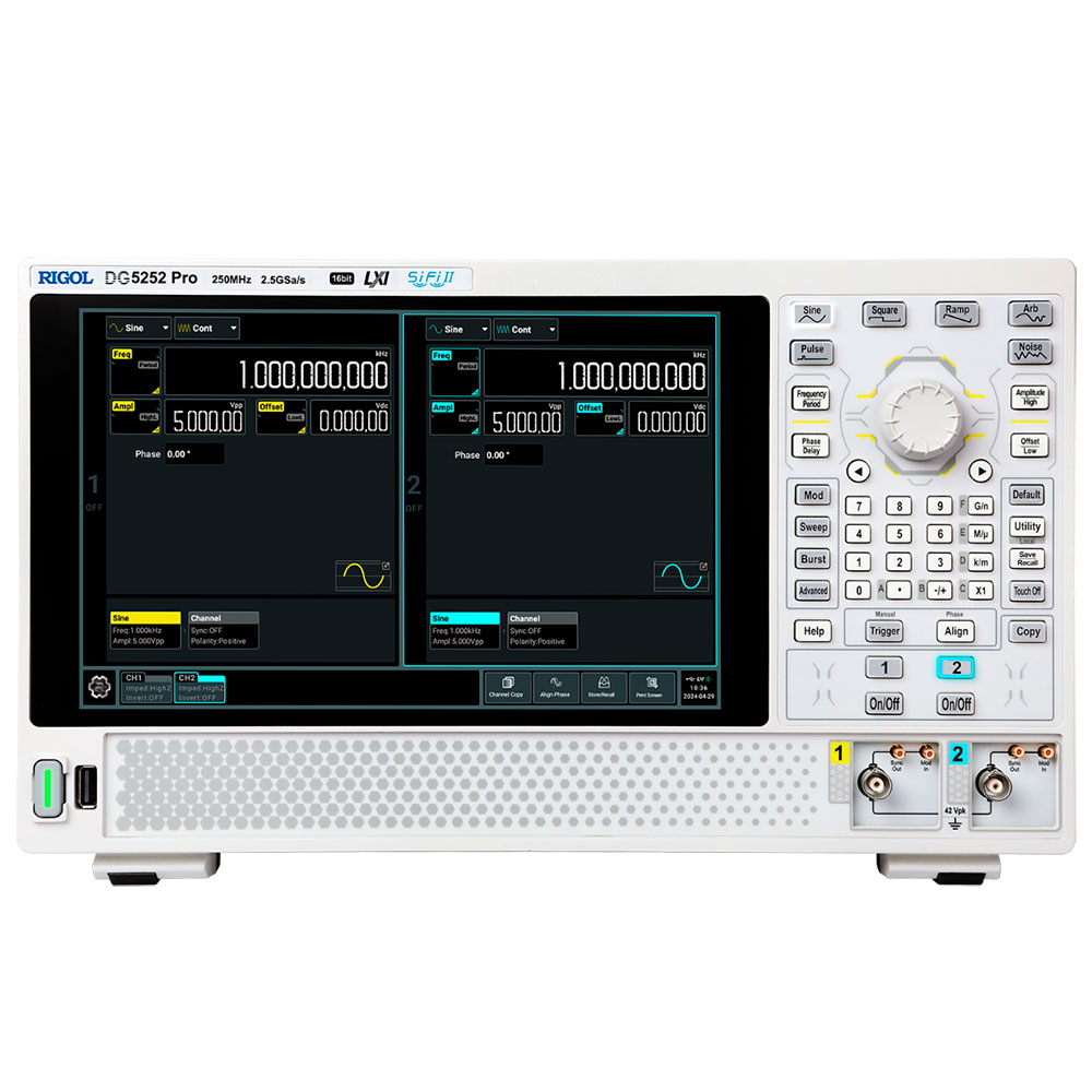 Rigol DG5252 Pro - Генератор сигналов 2 канала, 250 МГц