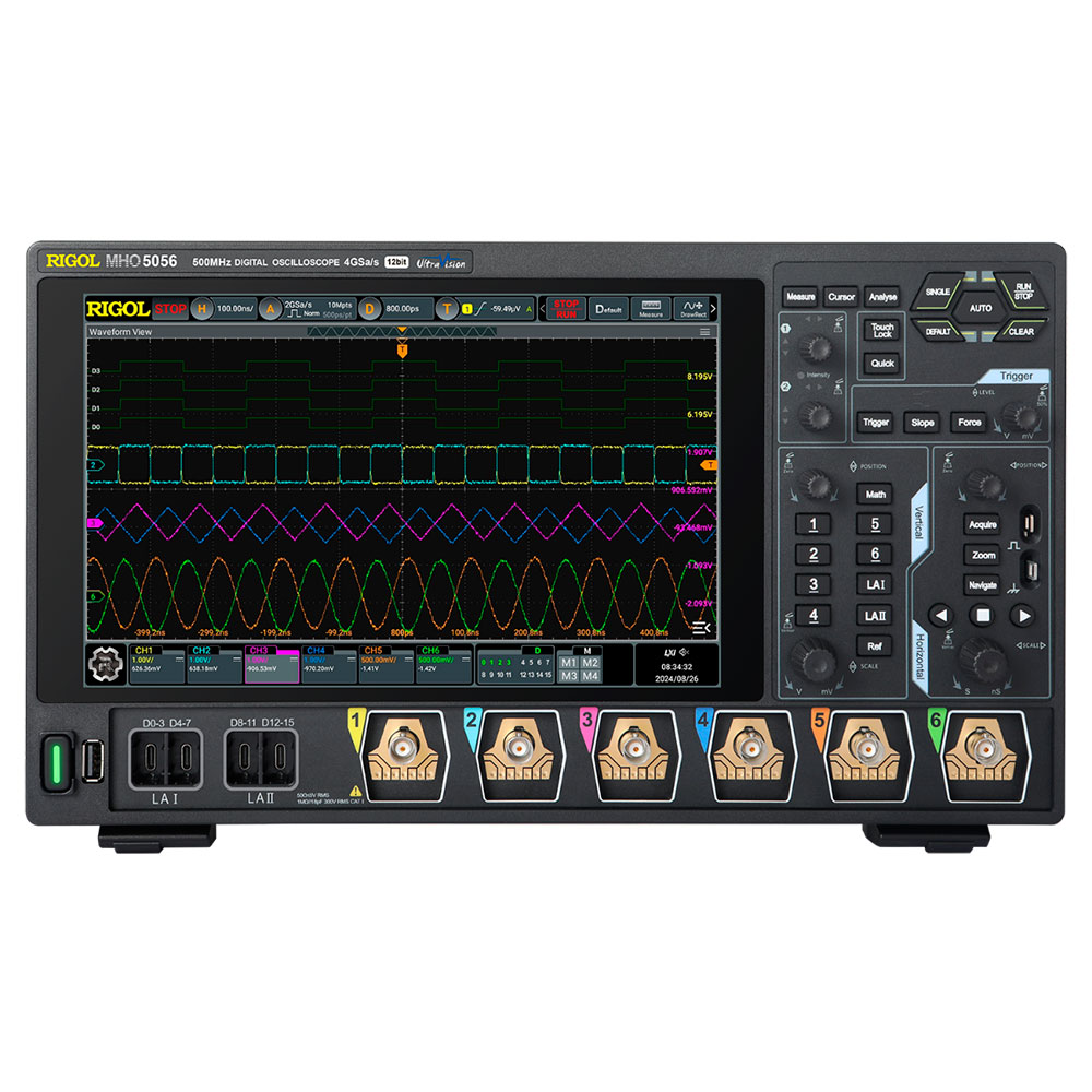 Rigol MHO5056 - Осциллограф 12 бит, 6 каналов, 500 МГц + ARB